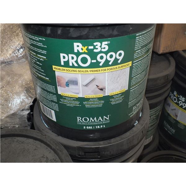 2..5 gal Pails Of RX-35 Pro-999 Problem Solving Sealer