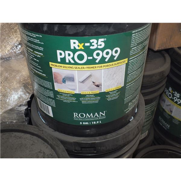 2..5 gal Pails Of RX-35 Pro-999 Problem Solving Sealer