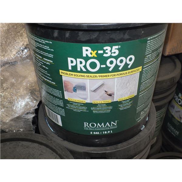 2..5 gal Pails Of RX-35 Pro-999 Problem Solving Sealer