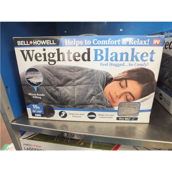 Bell & Howell 15lb Weighted King Sized Blanket