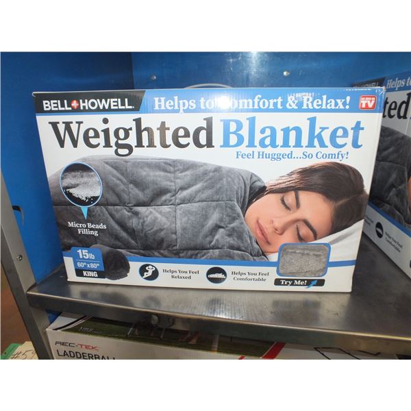 Bell & Howell 15lb Weighted King Sized Blanket