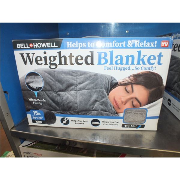 Bell & Howell 15lb Weighted King Sized Blanket