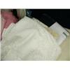 Image 3 : Lot of: figure of Christ, lace table clothes, and linens (246)