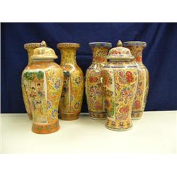 Lot of 6 Chinese vases (8888)