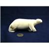 Image 1 : Super quality 6" carved ivory polar bear by Edwards from Gambell (2)