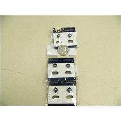 Lot of 3 pairs  of black fresh water pearl earrings (2)