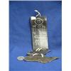 Image 1 : Scrimshawed baleen wall hanging with Eskimo dancer and whales (2)