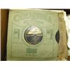 Image 2 : Antique mahogany Silver Tone Victrola with records (243)