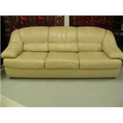 Beige leather coach (2)