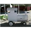 Image 1 : Metal train shaped BBQ and miniature food service cart (2)