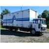 Image 3 : 1986 Volvo diesel FE6 13 cab over truck with 33.5' van, 9' tall, 6 doors on both sides of van, 2 doo