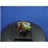 Image 1 : Multi gemstone lady's rings, 14K yellow gold, Amethyst, Peridot, garnet, citrine and pear, faceted, 