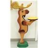 Image 1 : 43" carved wood moose (246)