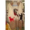 Image 1 : Handmade Alaskan wool sweater, men's with hunters, moose, dogs, and state of Alaska (246)