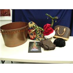 Navajo style purse, Wilson leather purse, set of Louis Vutton purses (246)