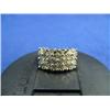 Image 1 : Diamond lady's ring, 10 K yellow gold, round and baguette cuts, approx. 1 carats, clarity VS1-I2, co