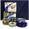 Image 1 : Lot of cobalt blue dinner plates with silver under plates, set of 6 Japanese soup bowls, thermal the
