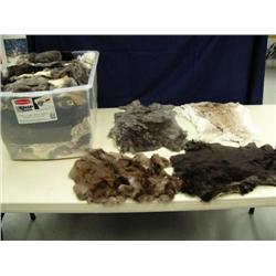 Large lot of tanned rabbit skins (246)