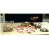 Image 1 : Collection of decorations and 9mm Luger ammo, .22 ammo, collection of cigarette lighters, and moose 