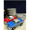 Image 3 : Lot of old 45 records, silver plated platter, sealing rings, antique cars (2)