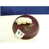 Image 2 : Ivory carving of bear with 2 jade salmon (2)