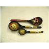 Image 1 : Lot of 3 Russian lacquer spoons (2)