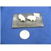 Image 2 : CHOICE on 4 ivory musk ox mounted on baleen  by Robert Kokuluk (2)