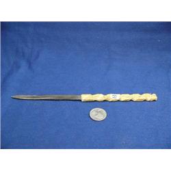 CHOICE on 2 whale bone and baleen letter openers (2)