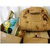 Image 3 : Huge lot of estate items: misc. household items, holiday decorations, kitchen items, shoes, planters