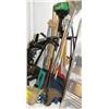 Image 1 : Yard tools: power proweed whacker, shovels, rakes, furniture clamps, etc. (241)