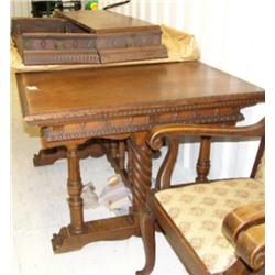 American black walnut table with 4 leaves (241)