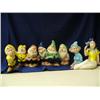 Image 2 : Snow white and the 7 dwarves pottery figures 8.5" tall, Snow White marked Walt Disney (241)