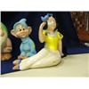 Image 5 : Snow white and the 7 dwarves pottery figures 8.5" tall, Snow White marked Walt Disney (241)