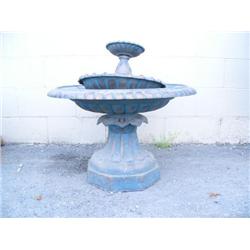 45" cast iron bird bath (1)
