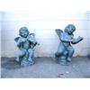 Image 1 : Two 27" cherubs playing musical instruments (1)