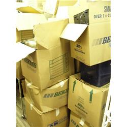 Huge lot of boxes: office supplies, sewing boxes, (241)