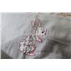 Image 3 : Bunny Baby Blanket - (2) Curtain Panels (65'L x 32"W) (2) Matching Pieces of Fabric
