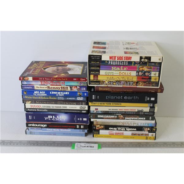 (32) DVDs - Humor - Religion - Stories - Planet Earth - Mystery