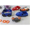 Image 3 : (7) Plastic Toy Boats & Cars w/2 Remotes