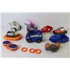 Image 6 : (7) Plastic Toy Boats & Cars w/2 Remotes