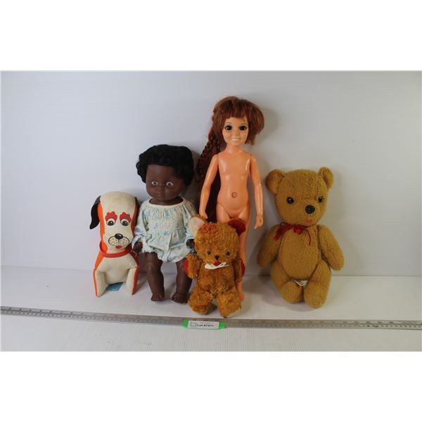 (2) Dolls - (3) Stuffed Toys
