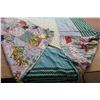 Image 7 : (2) Older Patchwork Quilts (67" x 80" - 50" x 80") (both worn & Torn)