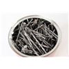 Image 4 : 10lbs of 4" Spiral Nails in a Tim Hortons Coffee Tin