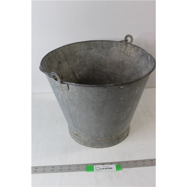 Vintage Coal Bucket - 14" Diameter x 11" Tall