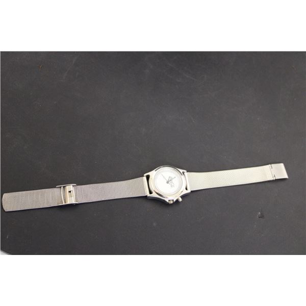 Coca-Cola Silver Quartz Watch - Consignor Says Working