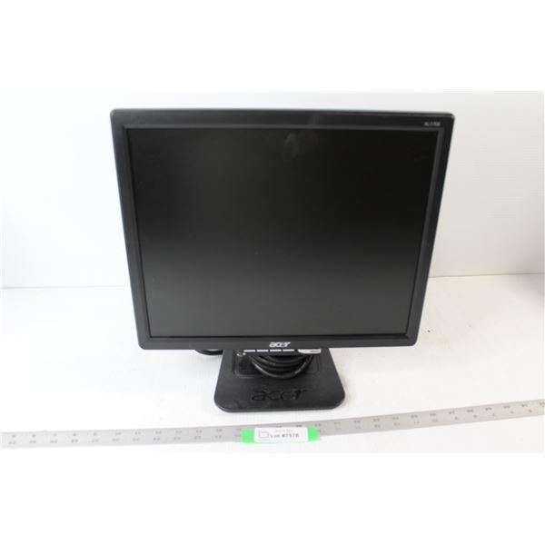 Acer 17" Monitor VGA - Powers On Consignor Says Working