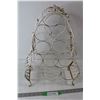 Image 1 : White 8 Bottle Metal Wine Rack