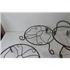 Image 5 : (4) Black Metal Plant Stands - One with Wheels