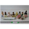 Image 1 : Assorted Ceramic Figurines Decorations, Olive Tray Dish