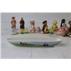 Image 2 : Assorted Ceramic Figurines Decorations, Olive Tray Dish
